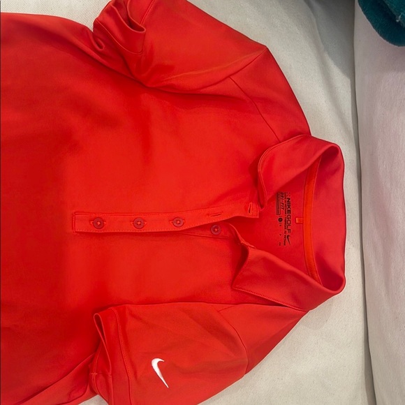 Women's orange Nike Golf Polo small - Picture 2 of 4